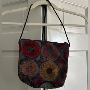 Colorful Geometric Patterned Shoulder Bag